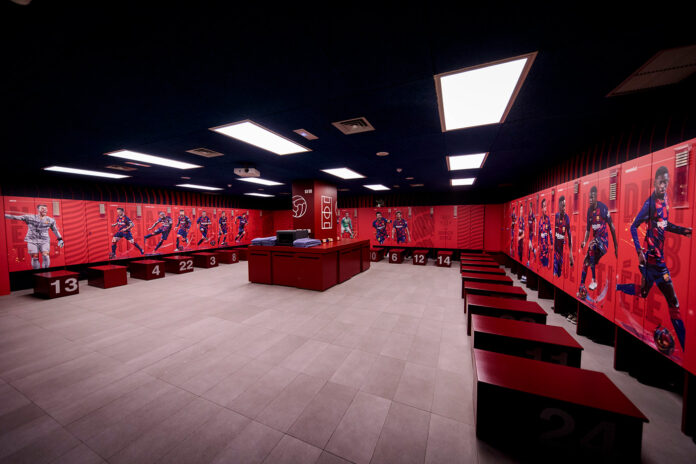 FC Barcelona locker room