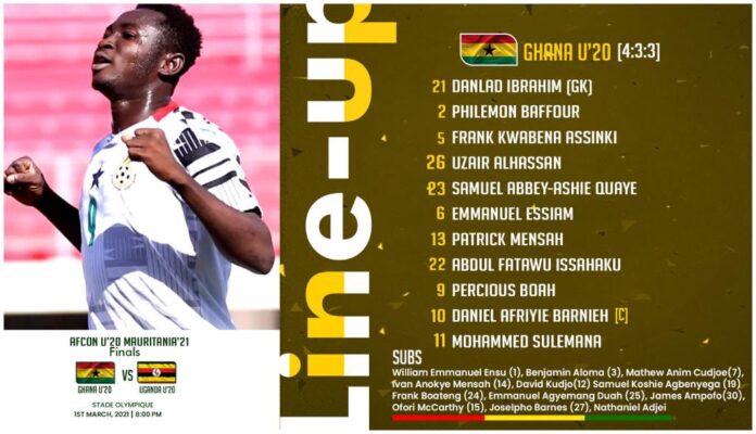 Ghana line-up