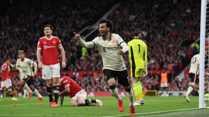 Salah celebrates