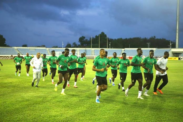 Ghana Black Stars team training in Cape Coast