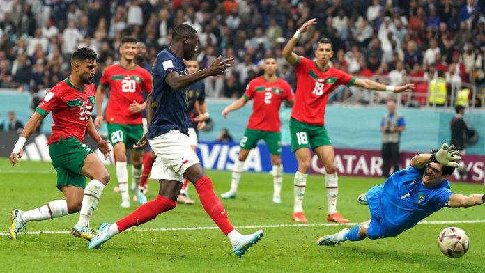 Randal Kolo Muani scored his first international goal to put France 2-0 up