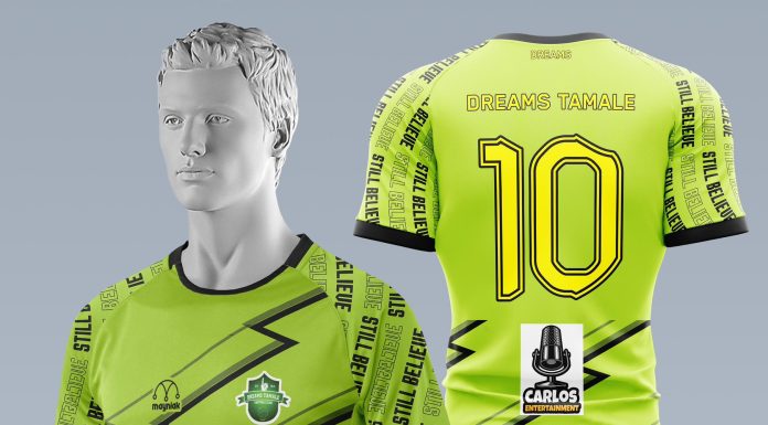 Dreams Tamale Outdoors new jerseys for the 2023/24 campaign